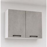 T Designo Beti Mutfak-Banyo-Çok Amaçlı Dolap Üst Modül 60 cm Beton Görünümlü