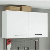 T Designo Beyaz - Fin Mutfak Üst Modül 120 cm Beyaz-Çok Amaçlı Dolap