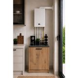 T Designo Bien Kombi Alt Dolabı – Kahve Köşesi - Çok Amaçlı Dolap - Erzak - Mutfak - Kiler Dolabı - 50 cm - Atlantik Çam