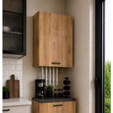 T Designo Bien Kombi Üst Dolabı -Çok Amaçlı Dolap - 50 cm - Atlantik Çam