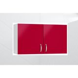 T Designo Boran Mutfak Üst Modül - Çok Amaçlı Dolap 80 cm Kırmızı - 1