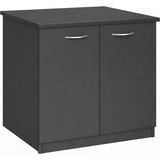 T Designo Fara Bulaşık Makinesi - Çamaşır Makinesi Alt Dolabı - 70 cm - Antrasit