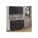 T Designo Liebe Çok Amaçlı Dolap-Mikrodalga-Erzak-Airfryer-Mutfak-Kiler Dolabı-Kahve Köşesi-Beyaz-120Cm