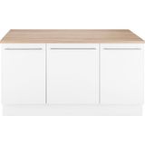T Designo MDF Suntalam Mutfak Dolabı 150x40x85 cm Tezgahlı Modern Depolama ve Hazırlık Ünitesi