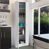 T Designo Mez Çok Amaçlı Dolap,5 Raflı, 2 Kapaklı Mutfak Dolabı Kiler Dolabı Banyo Dolabı