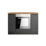 T Designo Misya Ankastre Fırın Dolabı-Mutfak Dolabı-Çok Amaçlı Dolap-2 Kapaklı
