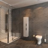 T Designo Peri Asma Banyo Dolabı - Beyaz
