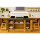 T Designo Star Mutfak Adası - Alt Modül - 4 Kapaklı - 180 cm - Tezgah Dahil