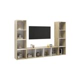 T Designo Tdesıgno Er Kitaplıklı Televizyon Sehpası - Ünitesi -Kitaplık-Meşe Beyaz 180 cm 12 Raflı - Beyaz - Meşe