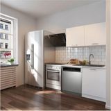 T Designo Vora Hazır Mutfak Dolabı 120 Cm Beyaz Laminat Suntalam Malzeme Geniş Depolama