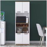 T Designo Zen Çok Amaçlı Dolap,4 Raflı, 4 Kapaklı Mutfak Dolabı Kiler Dolabı Banyo Dolabı
