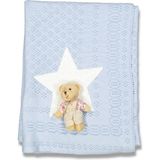 T.F. Tafyy Tafyy Baby 94817 Bebek Yıldızlı Ayıcıklı Triko Battaniye - Mavi