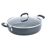 T-Fal B36282 Yapışmaz Derin Kapaklı Tava Ergonomik Soğuk Tutma Kolları 12" Siyah
