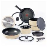T-Fal Ingenio Expertise Yapışmaz Tencere Seti 14 Parça İndüksiyon Fırın Kasası 500F İstiflenebilir Tencere Ve Tavalar Rv Kamp Kızartma Taval