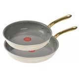 T-Fal Preserve Seramik Yapışmaz Tava Seti 8,5" Ve 11" Fırında Güvenli 100°C Yağsız Kızartma, Soteleme Ve Kavurma İçin Mükemmel, Tencere, T