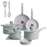 T-Fal Refresh Seramik Yapışmaz Tencere Seti 12 Parça Fırın Kasası 12 Parça Tencere Kızartma Tavaları İle Mutfak Pişirme Seti Tencere Ve Mut