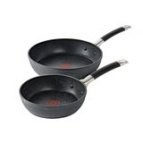 T-Fal Stone Force Platin Yapışmaz Tava Seti 8" Ve 10,5" Fırında Güvenli 200°C Pişirme Tavaları Mutfak Tavaları Tencere Ve Tavalar Yapışmaz