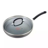 T-Fal Ultimate Sert Eloksallı Sote/Kızartma Tavası, Kapaklı Yuvarlak 10 İnç Gri