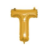 T Harf Altın 100 cm Folyo Balon