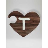 T Harfi (Sağ Parça) – Ahşap Puzzle Kalp Harf Magnet – Buzdolabı Süsü – İkili Uyumlu (kod:1038)