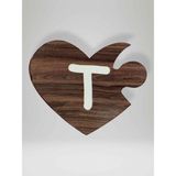 T Harfi (Sol Parça) – Ahşap Puzzle Kalp Harf Magnet – Buzdolabı Süsü – İkili Uyumlu (kod:1037)