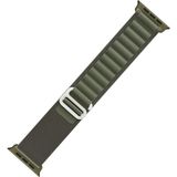 T-Max Apple Watch Uyumlu Alpine Loop Kordon (1-2-3-4-5-6-7-8-Se ve Ultra Modelleri ile Uyumlu) - Koyu Yeşil