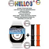 T-Max Hello Watch 3+ Plus Watch 9 Ultra 2 (Son Seri Yeni Üretim 3 Kordonlu) - Bej
