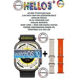 T-Max Hello Watch 3+ Plus Watch 9 Ultra 2 (Son Seri Yeni Üretim 3 Kordonlu) - Siyah