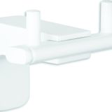 T-may 71023-3 Banyo Premium Beyaz İkili Bornoz Askılık