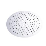 T-May Sardes Oval İnce 25x25 cm Metal Duş Seti