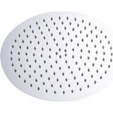T-May Sardes Oval İnce 30x30 cm Metal Duş Seti