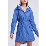 T Rain Stay Dry Mavi Kadın Yağmurluk