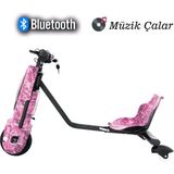 T-Scooter Drift Car Elektrikli Kaykay Hoverboard - Pembe