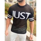 T-Shirt Nefes Alabilen Terletmez Salaş Pamuklu Fileli Tişört Oversize Tshirt Sıfır Kol Tişört - Siyah