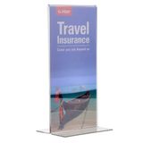 T Tipi Dikey 10X21cm Pleksi Masaüstü Şeffaf Föylük Broşürlük Fiyatlık 5Li Paket