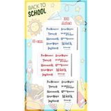t tuğset etiket Okul Ders Etiketi 30 Adet 8 Cm - Yapışkanlı-t532