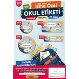 t tuğset etiket Okul Etiketi Bluey Temalı Kalem Defter Etiketi Özel İsim Yazılabilen Etiket Seti - İsim Etiketi-T102