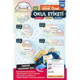 t tuğset etiket Okul Etiketi Cinnamoroll Temalı Kalem Defter Etiketi Özel İsim Yazılabilen Etiket Seti - İsim Etike