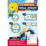 t tuğset etiket Okul Etiketi Kalem Defter Etiketi Özel Isim Yazılabilen Etiket Seti - Isim Etiketi-t521-oe75