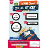 t tuğset etiket Okul Etiketi Kalem Defter Etiketi Özel Isim Yazılabilen Etiket Seti - Isim Etiketi-t523-oe78