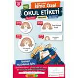 t tuğset etiket Okul Etiketi Kalem Defter Etiketi Özel Isim Yazılabilen Etiket Seti - Isim Etiketi-t526-oe81