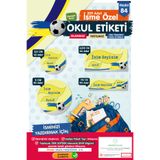 t tuğset etiket Okul Etiketi Kalem Defter Etiketi Özel Isim Yazılabilen Etiket Seti - Isim Etiketi-t528-oe84