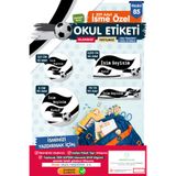 t tuğset etiket Okul Etiketi Kalem Defter Etiketi Özel Isim Yazılabilen Etiket Seti - Isim Etiketi-t529-oe85