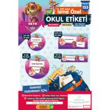 t tuğset etiket Okul Etiketi Kalem Defter Etiketi Özel İsim Yazılabilen Etiket Seti -İsimli Etiket-T1454-