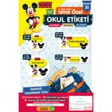 t tuğset etiket Okul Etiketi Mickey Mouse Kalem Defter Etiketi Özel İsim Yazılabilen Etiket Seti - İsim Etiketi-T560