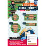 t tuğset etiket Okul Etiketi MineCraftKalem Defter Etiketi Özel İsim Yazılabilen Etiket Seti - İsim Etiketi-T577-OE9