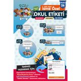 t tuğset etiket Okul Etiketi Paw Patrol Kalem Defter Etiketi Özel İsim Yazılabilen Etiket Seti - İsim Etiketi-T556-O