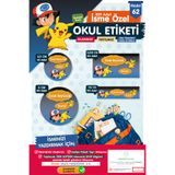 t tuğset etiket Okul Etiketi Pikachu Kalem Defter Etiketi Özel İsim Yazılabilen Etiket Seti - İsim Etiketi-T574-OE62