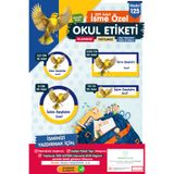 t tuğset etiket Okul Etiketi Sarı Lacivert Kalem Defter Etiketi Özel İsim Yazılabilen Etiket Seti - İsim Etiketi-T10