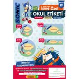 t tuğset etiket Okul Etiketi Sonic Kalem Defter Etiketi Özel İsim Yazılabilen Etiket Seti - İsim Etiketi-T551-OE19
